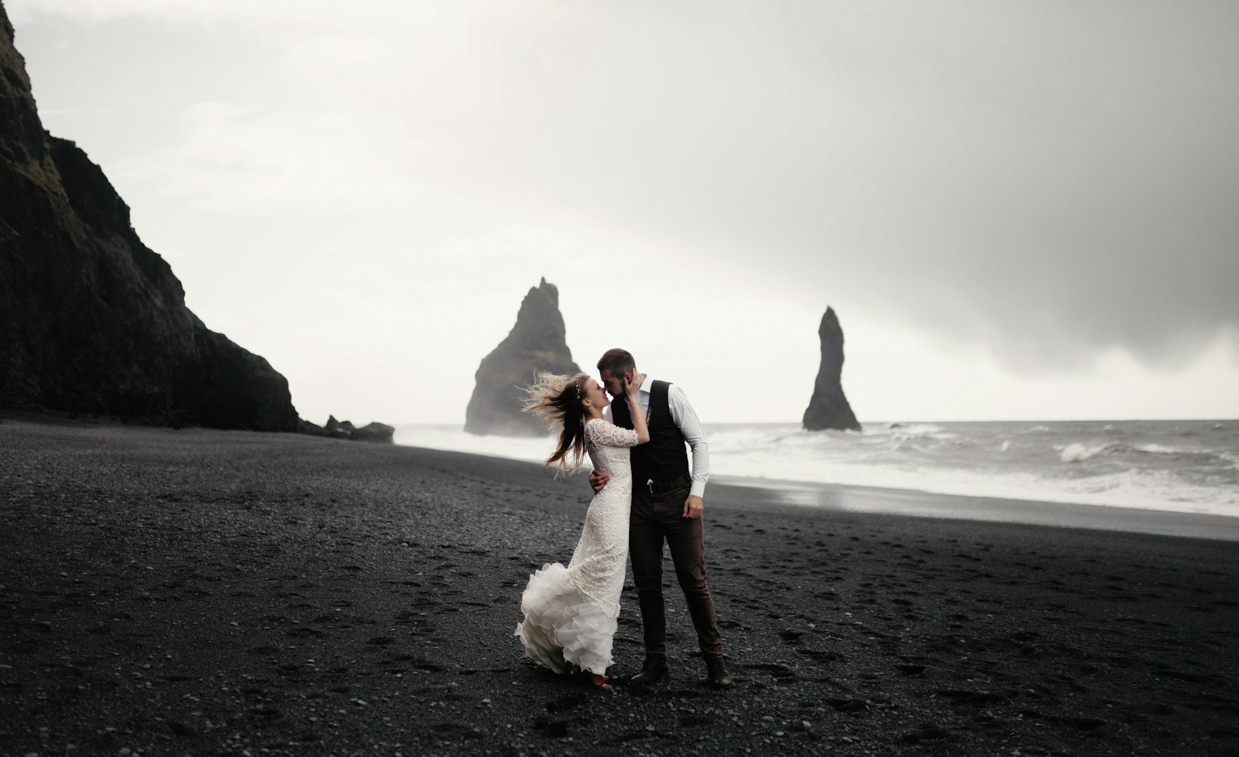 Pareja durante una sesión de boda